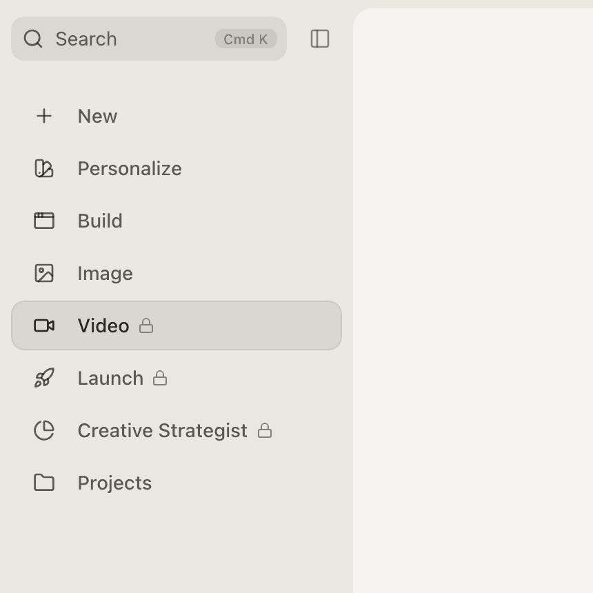 StefanBrain sidebar with lock icons next to the Video, Launch, and Creative Strategist entries for a member without access