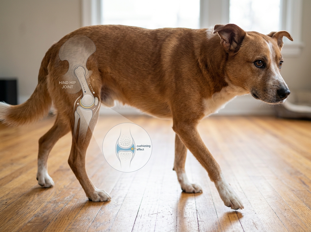 Explaining joint vs muscle issues in dogs
