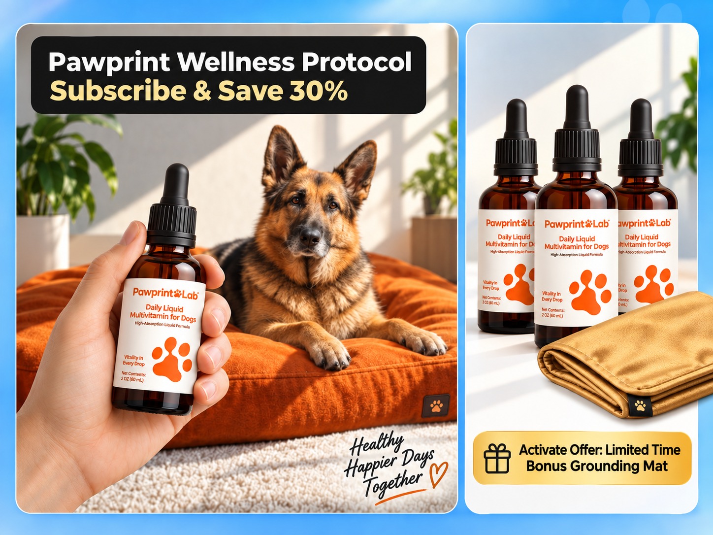 Pawprint Wellness Protocol bottles