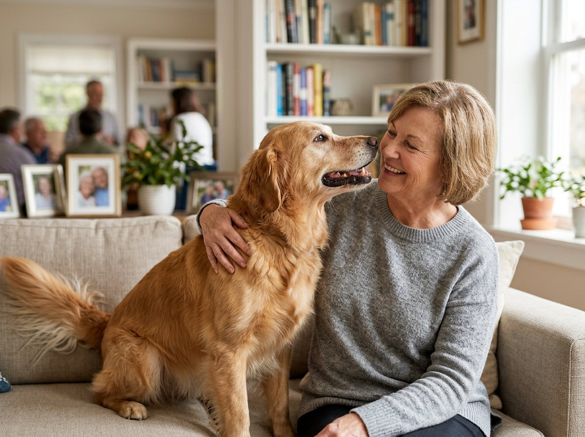 Dog enjoying dinner with Pawprint Wellness Protocol