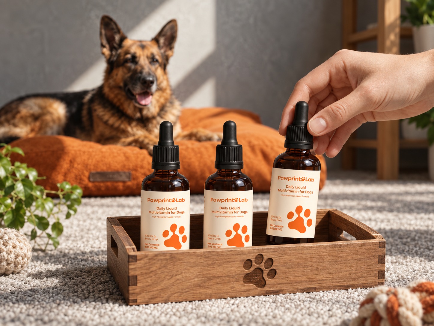 Pawprint Wellness Protocol bottle and pricing
