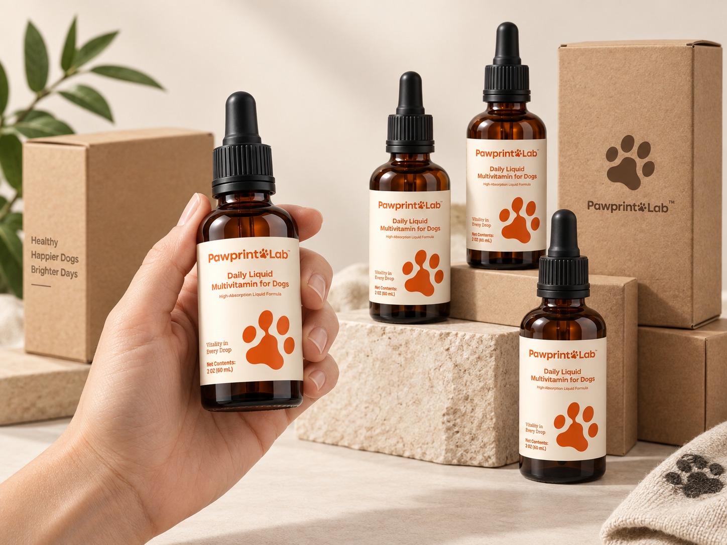 Pawprint Wellness Protocol Bottles