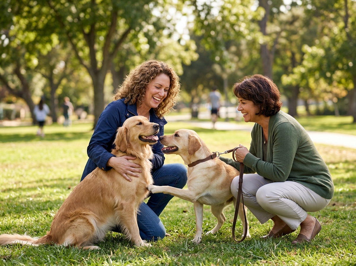 A cluttered counter of dog supplements versus a simple solution